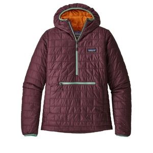 Burnt Orange Patangonia Nano Puff Bivy Pull Over